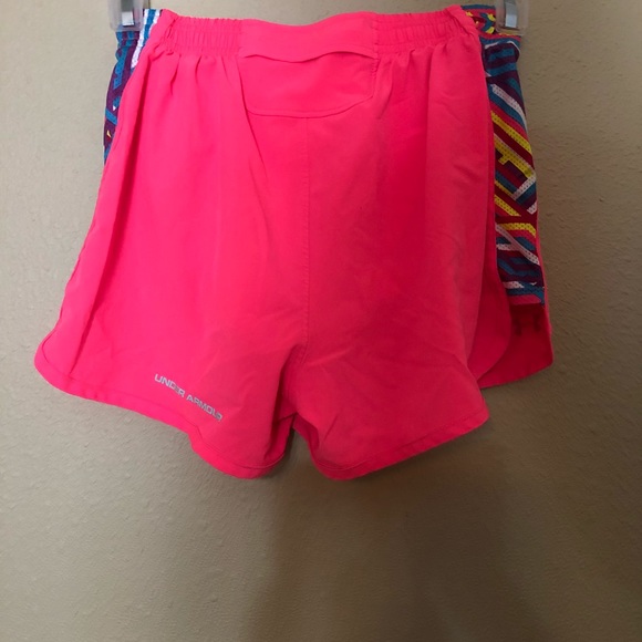 Bright pink Under Armour athletic shorts - Picture 2 of 5